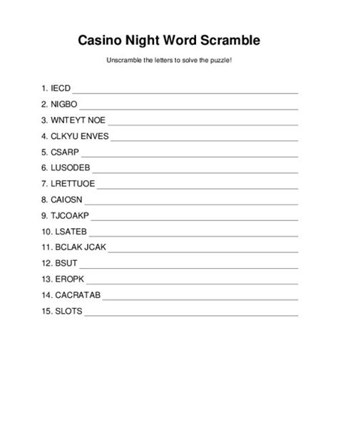 words from casino|casino unscramble.